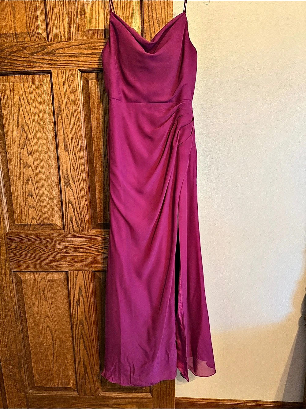 JJ's House Purple Maxi Cowl Neck Dress
